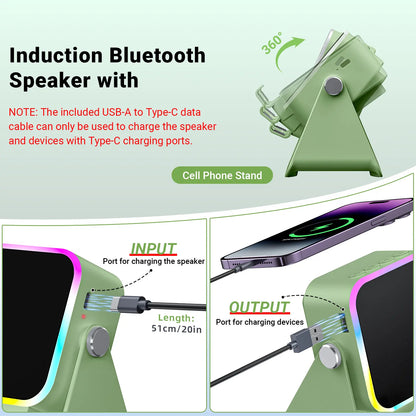 5-in-1 Wireless Charging Phone Stand with Power Bank