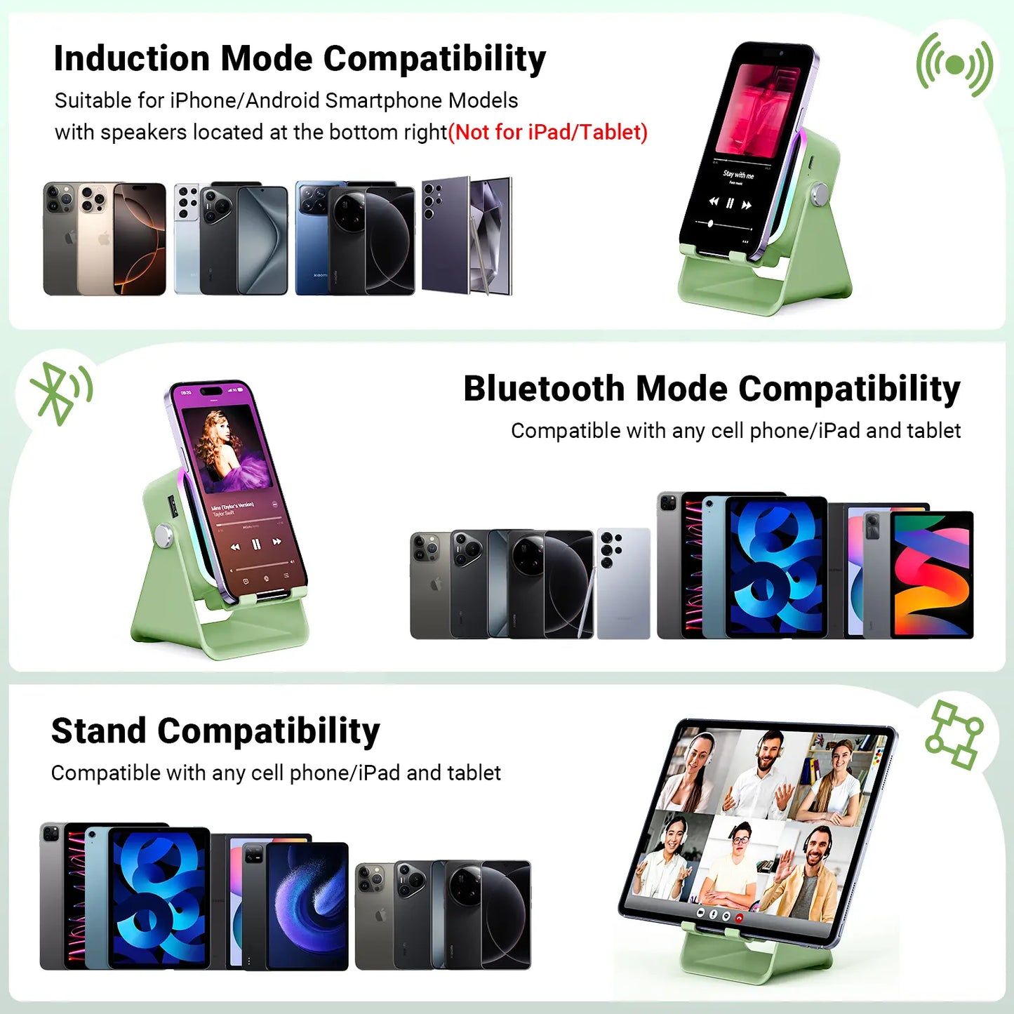 5-in-1 Wireless Charging Phone Stand with Power Bank